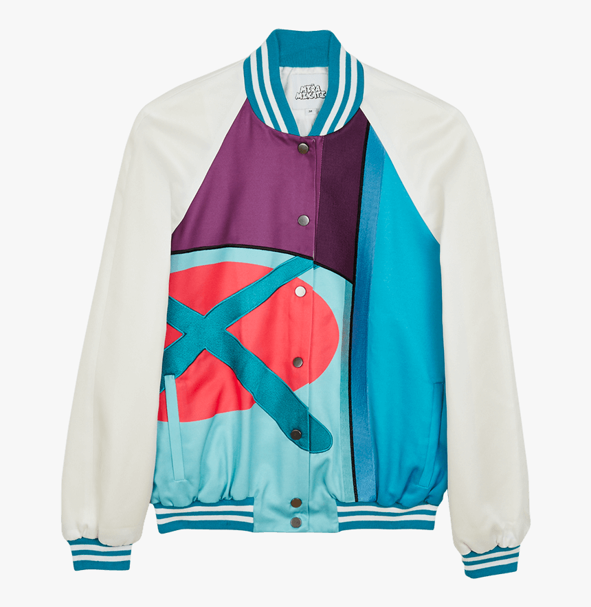 Mira Mikati X Kaws Multi Bomber Jacket - Sweater, HD Png Download
