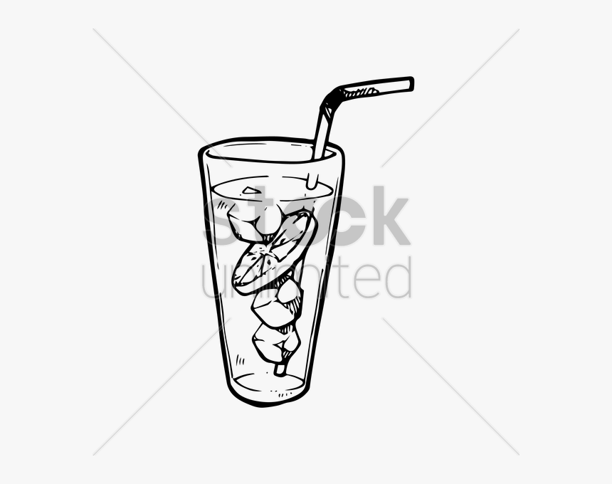 Iced Tea Clip Art Black And White