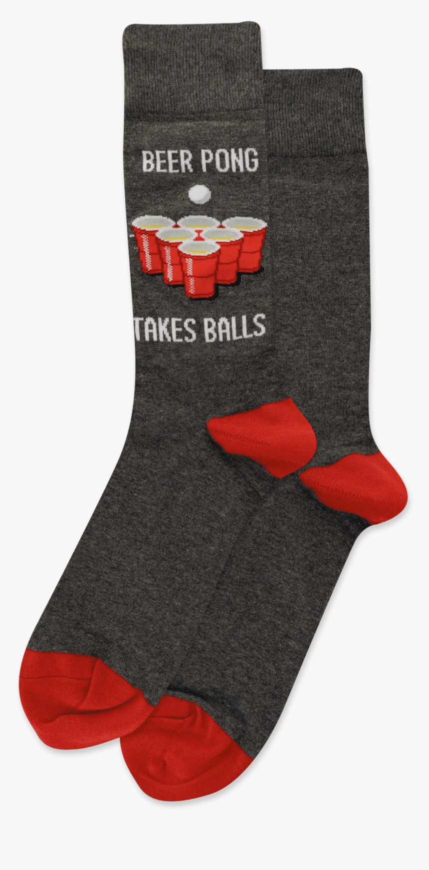 Men S Beer Pong Crew Socks 
 Class Slick Lazy Image - Sock, HD Png Download