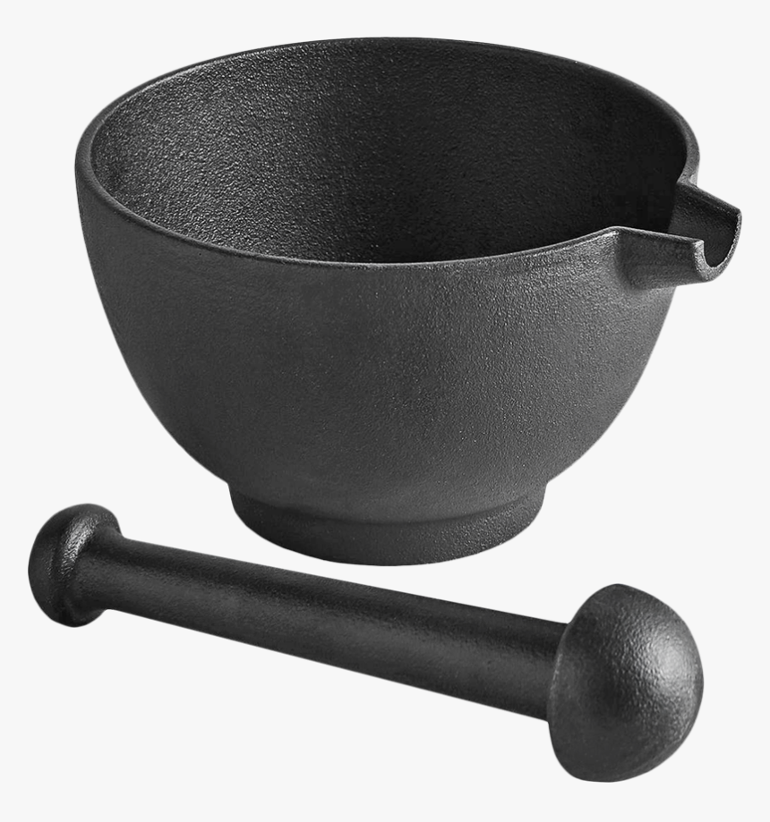 Cast Iron Pestle & Mortar Large - Caquelon, HD Png Download