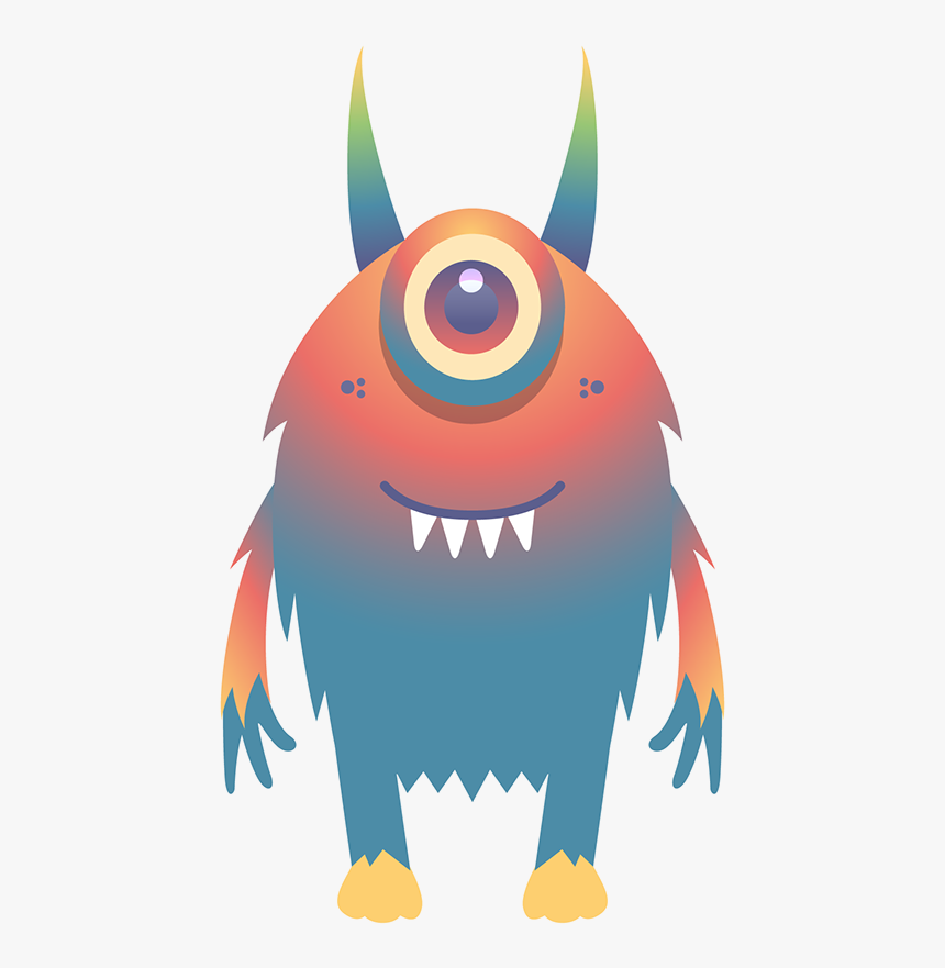 Transparent Cute Monster Png - Illustration, Png Download