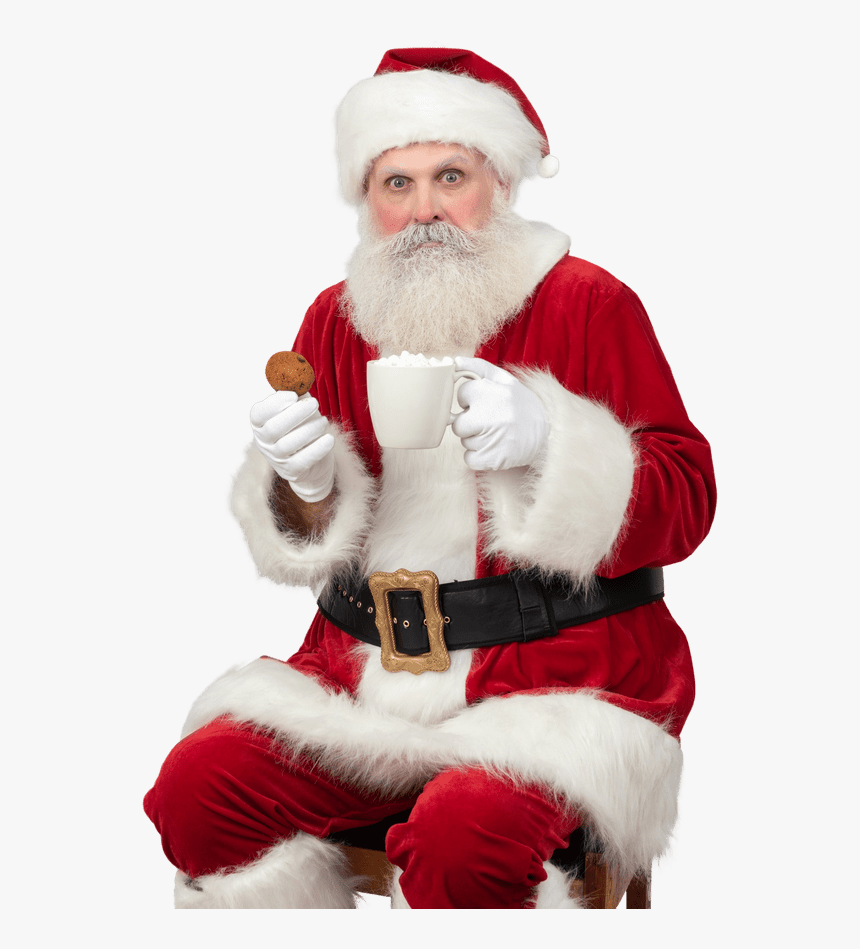 Men - Santa Claus Eating, HD Png Download