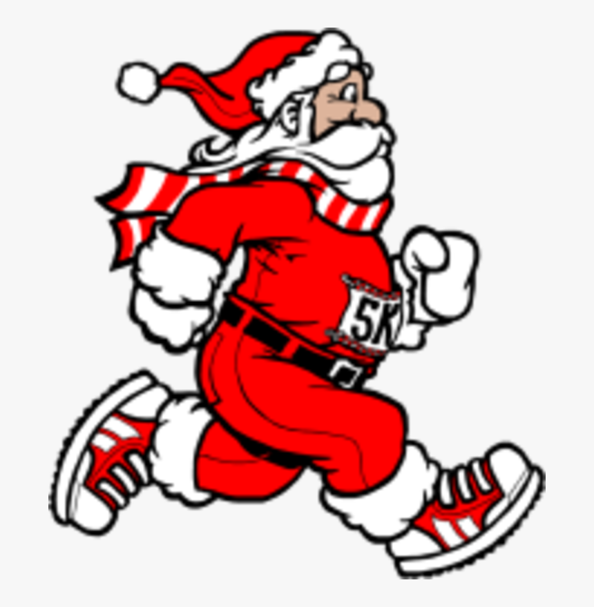 United Way Santa Fun Run Presented By Xto Energy - Running Santa, HD Png Download