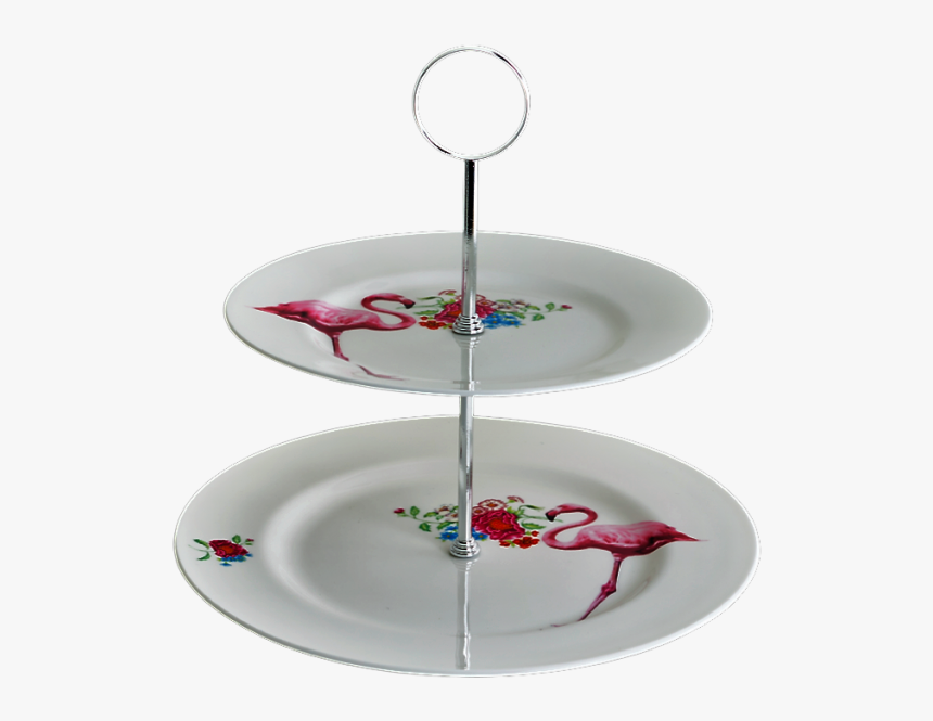 Flamingo 2 Tier Cake Stand , Png Download - Cake Stand, Transparent Png