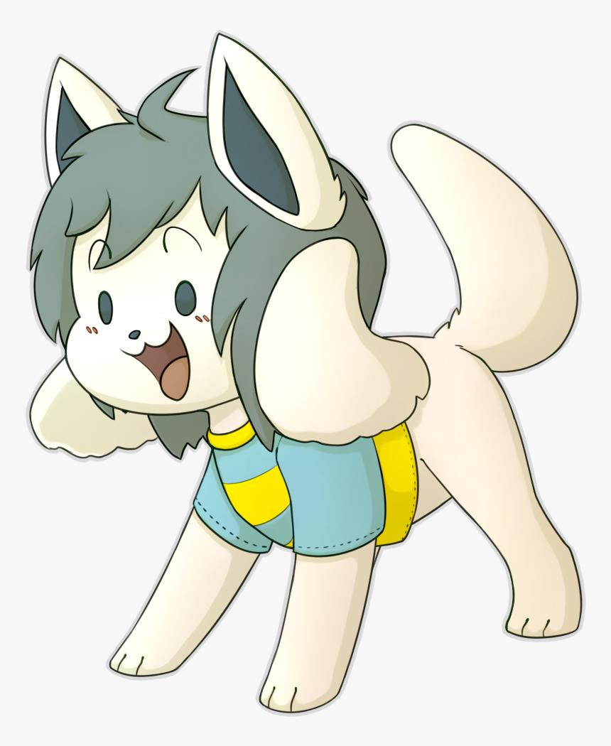 Undertale Cat Dog Like Mammal Mammal Vertebrate Yellow - Special Enemy Temmie Art, HD Png Download