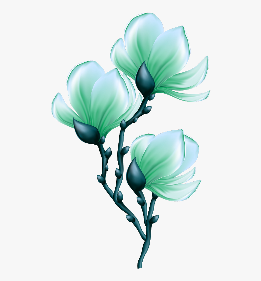 Mq Green Flowers Flower Garden Nature - Clip Art, HD Png Download