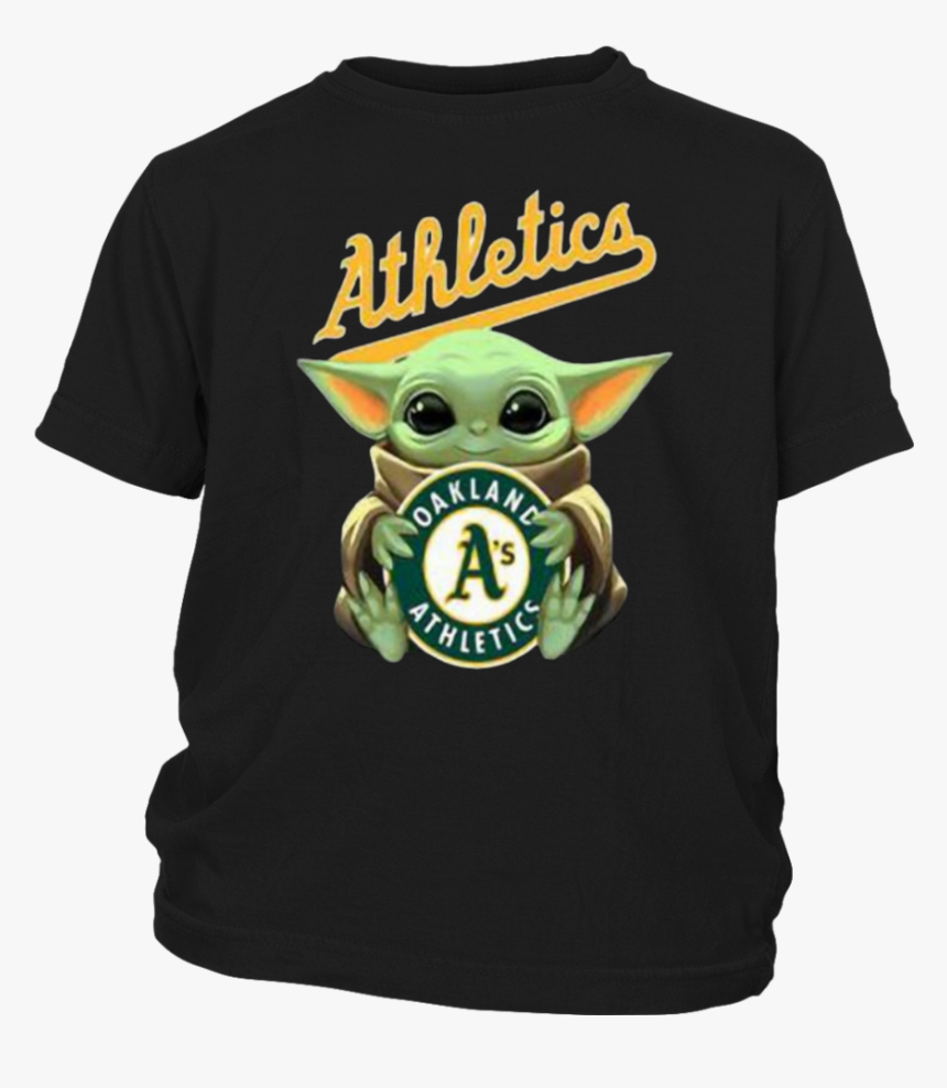 Baby Yoda Hug Oakland Athletics Star Wars Shirt - Oakland A's, HD Png Download