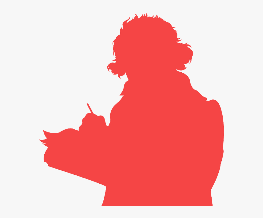 Vector Beethoven Silhouette, HD Png Download