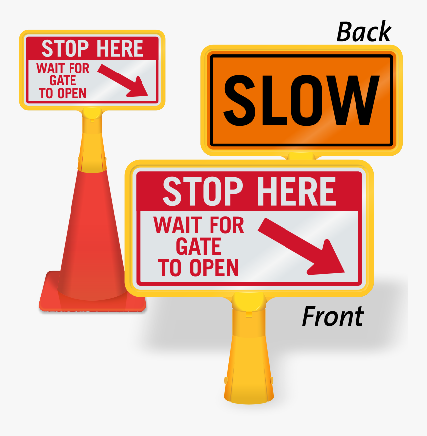 Transparent Open Gate Png - Stop Here Wait For Gate To Open, Png Download