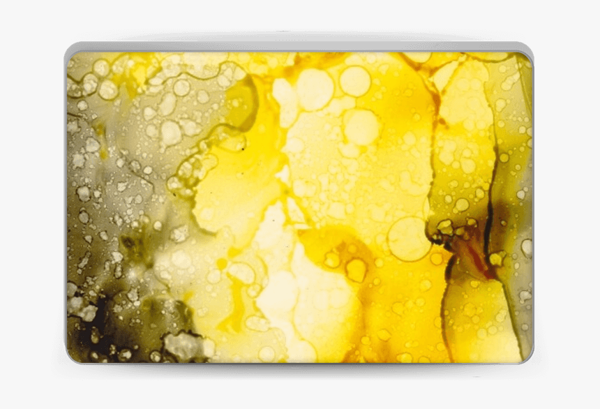 Yellow Color Splash Skin Laptop - Yellow, HD Png Download