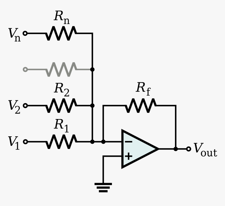 Op Amp Summing, HD Png Download