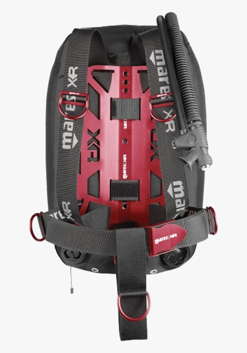 Red Devil Single Backmount Set - Mares Xr Silver Knight, HD Png Download