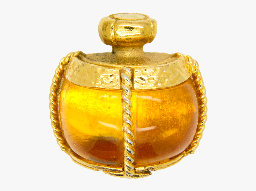 Ysl Perfume Gold Bottle, HD Png Download