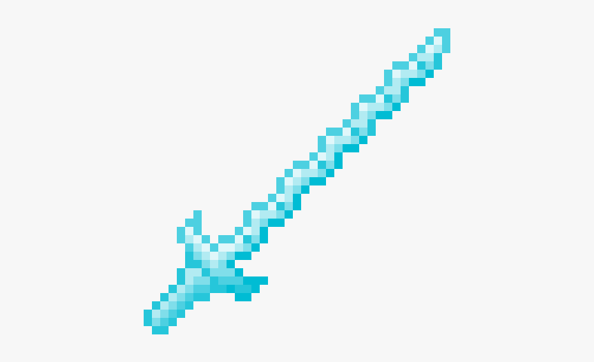 Iron Sword Pixel Png, Transparent Png