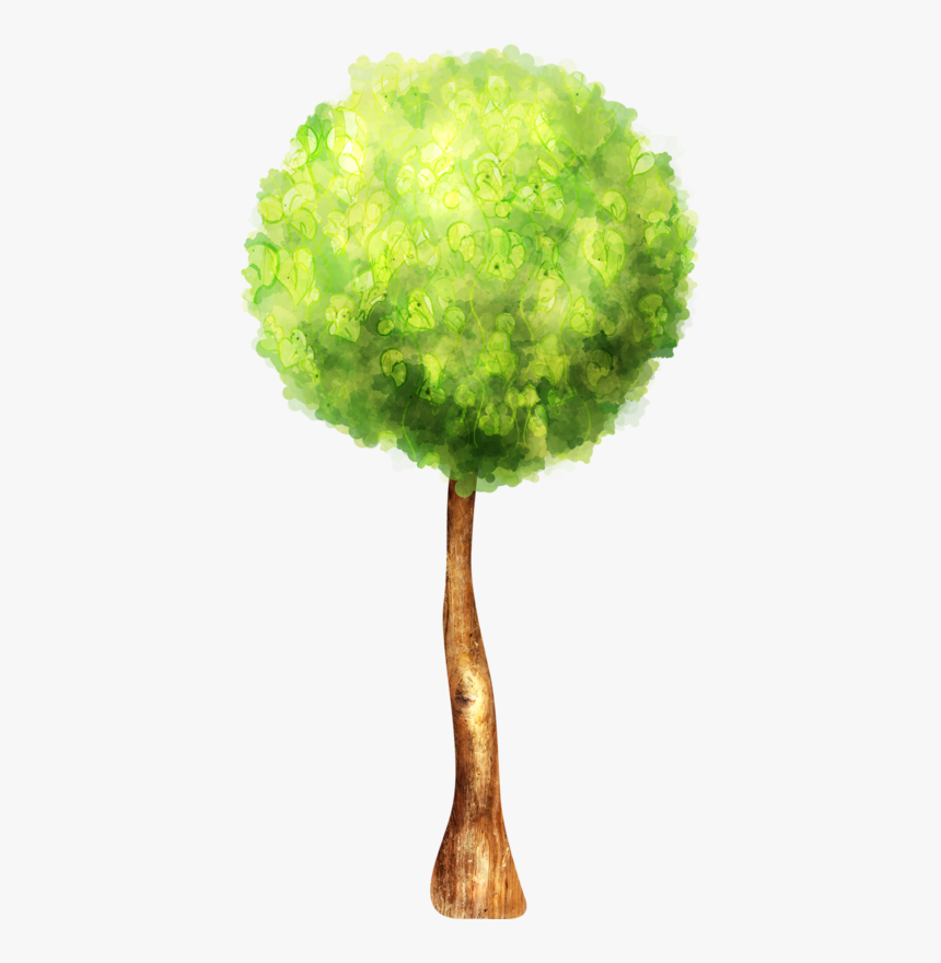 Watercolor Tree Clipart Image Black And White Library - Tree, HD Png Download