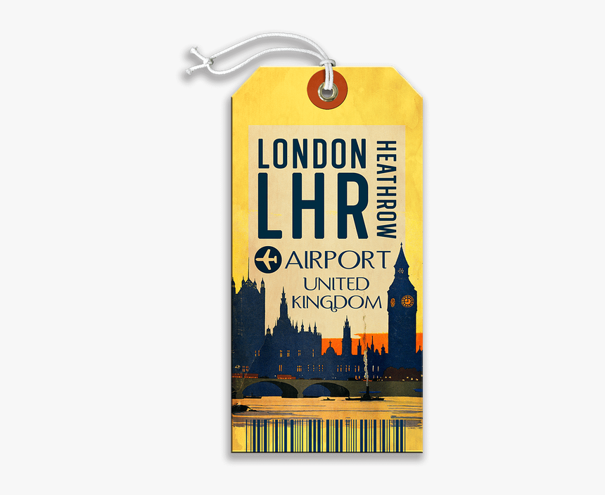 Vintage London Luggage Tag, HD Png Download