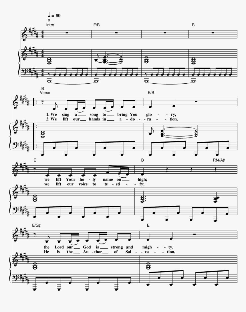 You Deserve The Glory 악보, HD Png Download