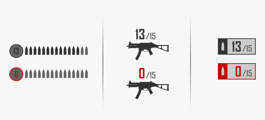 Common Ammo Count - Machine Gun, HD Png Download