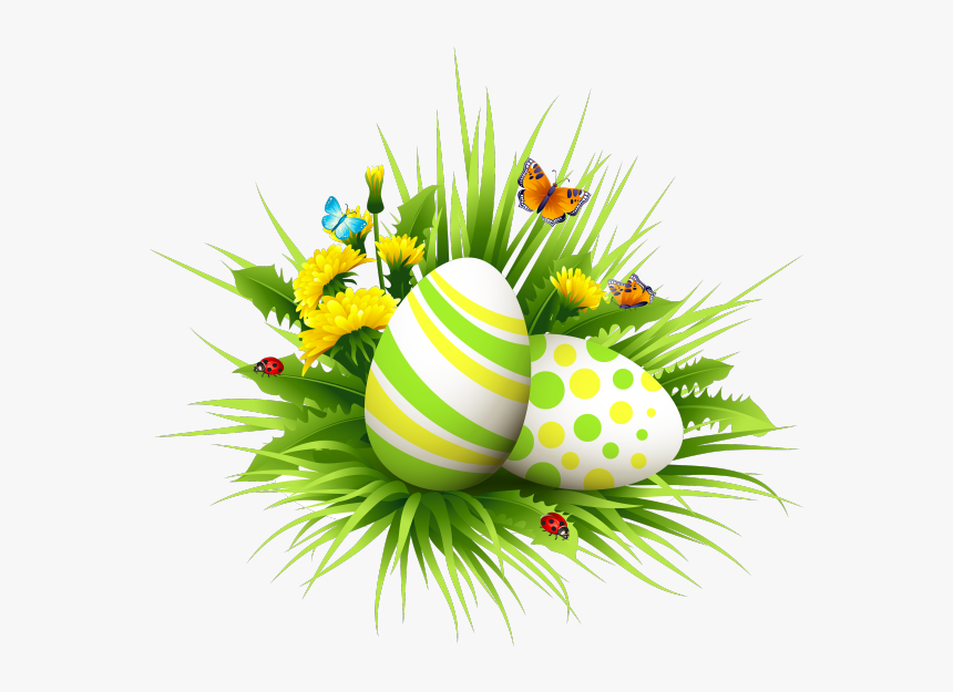 Transparent Easter Eggs In Grass Png - Paques Png, Png Download