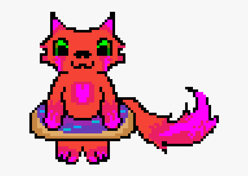 Cat Donut Finished Design, HD Png Download