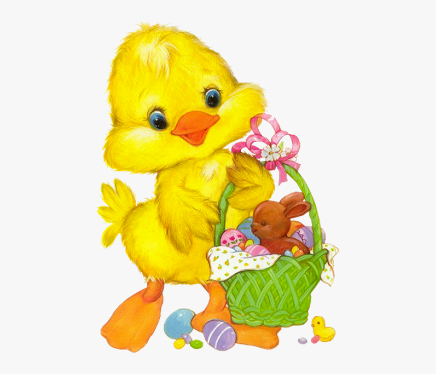Download Easter Chicken Png Images Background - Cartoon Duck Clipart Png, Transparent Png