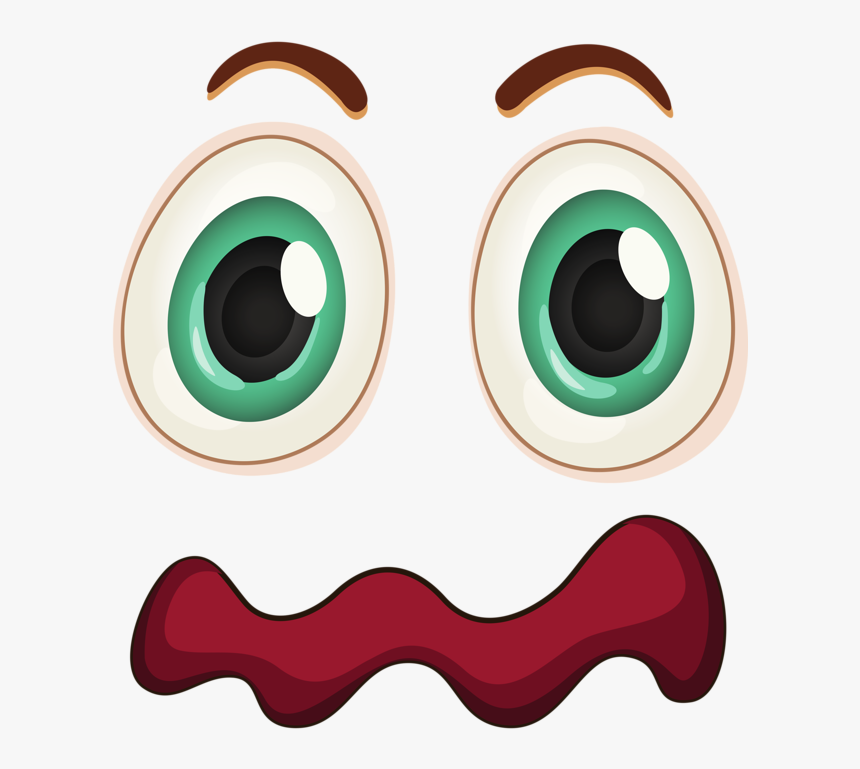 Funny Eyes Png - Caras Divertidas Png, Transparent Png