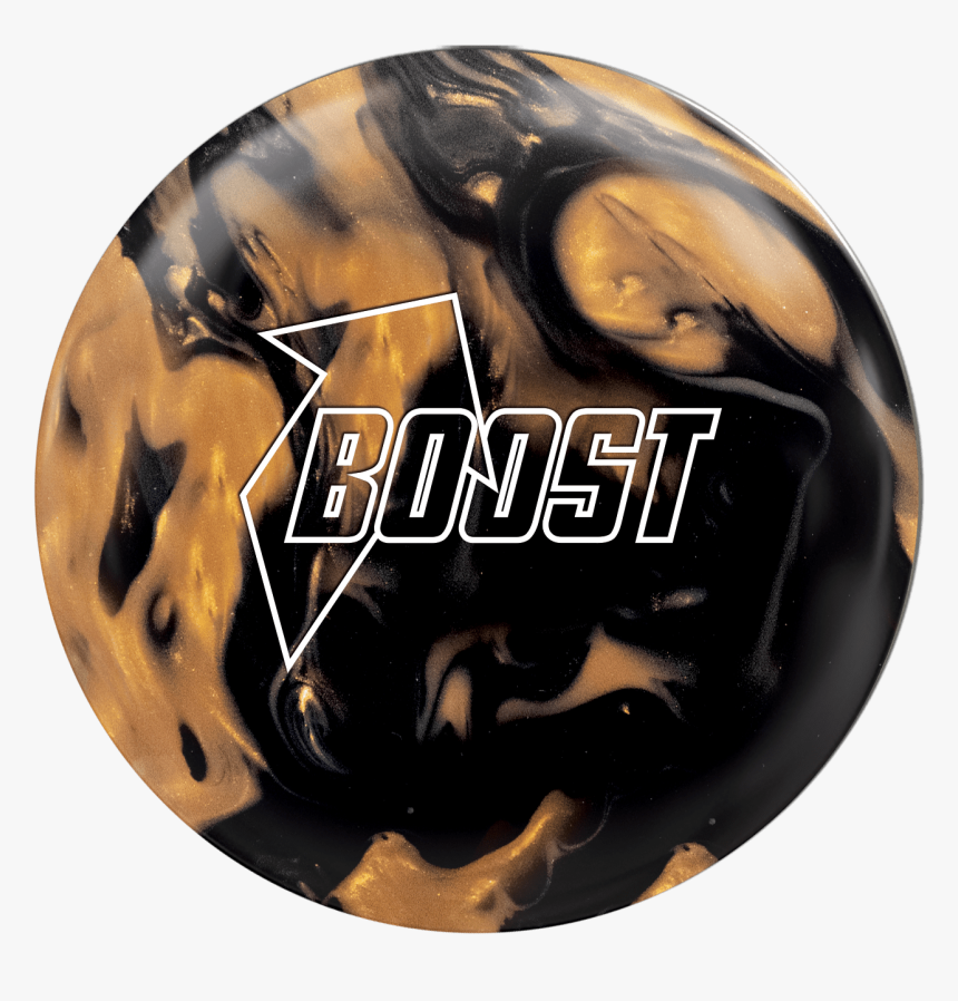 Boost Black-gold Ball Image - Bowling Ball, HD Png Download