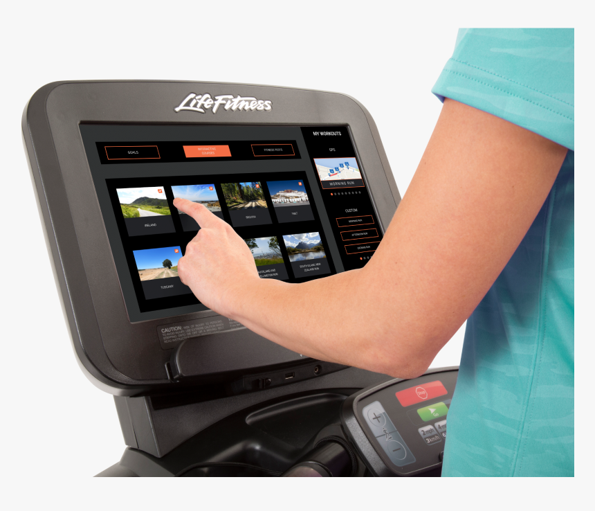 Discover Se3 Console Treadmill Lefthand Interactivecourses - Life Fitness, HD Png Download