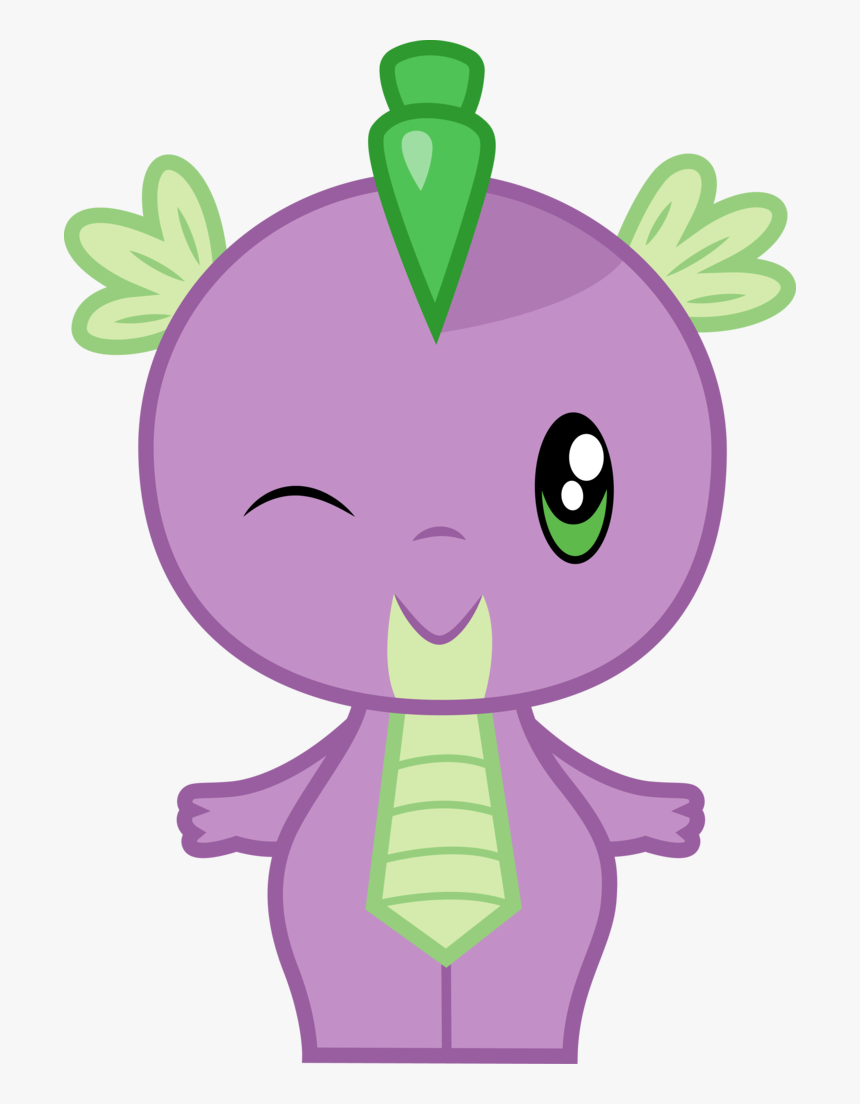Artist Cloudyglow Chibi Cute Dragon Safe Simple Png - Spike, Transparent Png