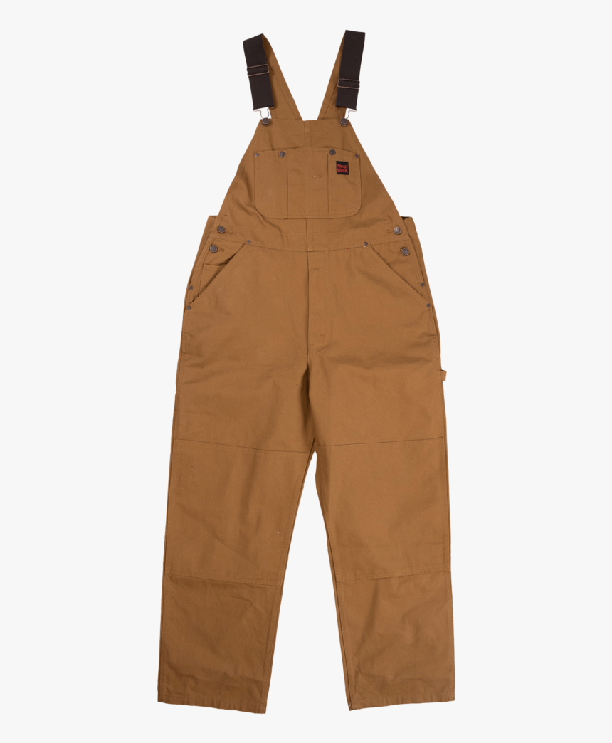 Tough Duck Mens Unlined Duck Overalls Brown Front I198 - Overall, HD Png Download