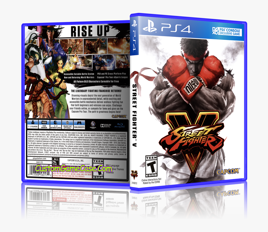Street Fighter V Box Png - Street Fighter V Cover, Transparent Png