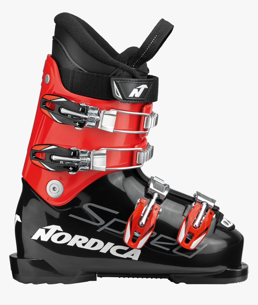 Nordica Ski Boots Red And Black, HD Png Download