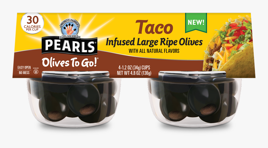 Pearls Olives To Go Taco, HD Png Download