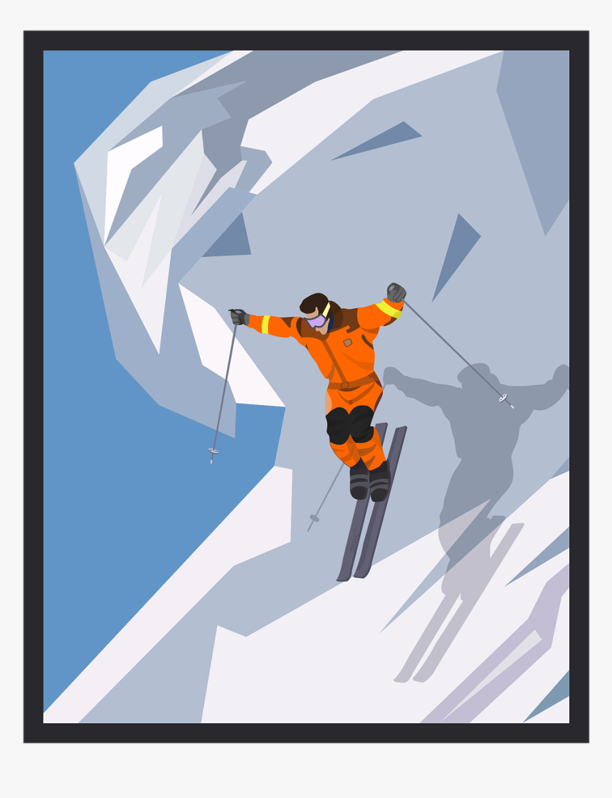 Poster Ski Winter Alaska, HD Png Download