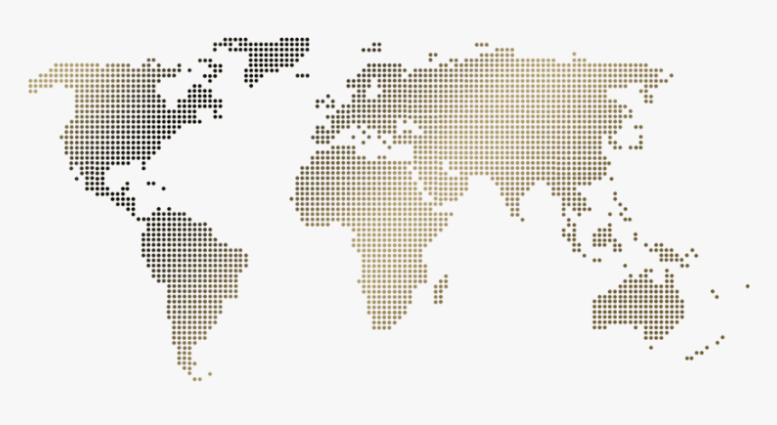 Private Jet World Map - World Map, HD Png Download