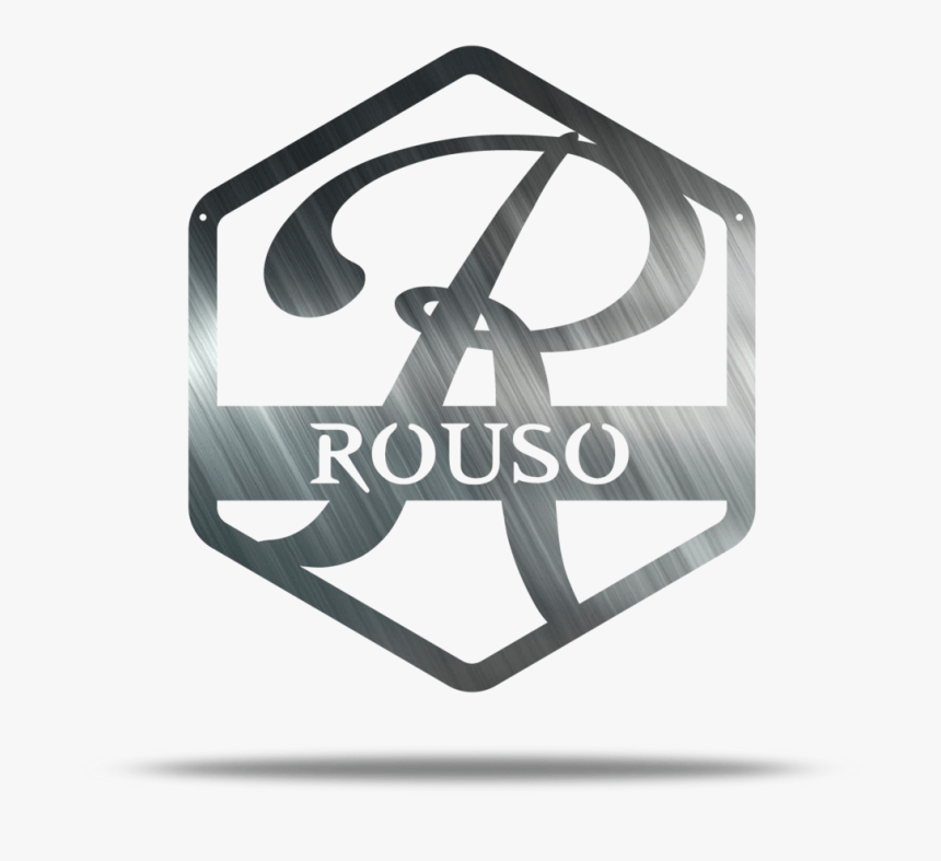 Hexagon Metal Wall Art Monogram - Emblem, HD Png Download