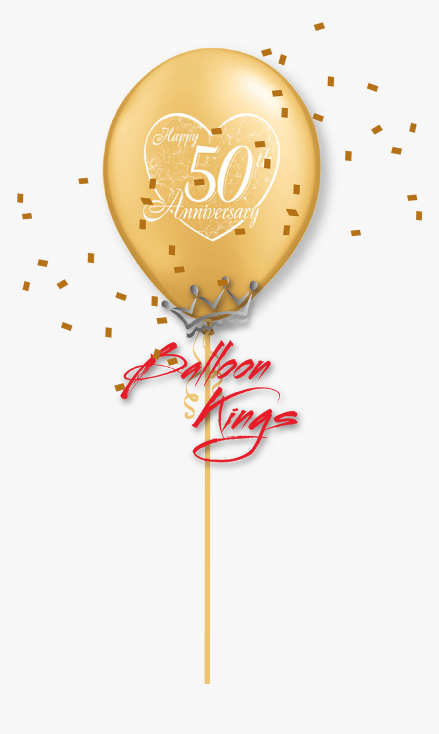 11in Latex 50th Anniversary - Transparent New Years Confetti, HD Png Download