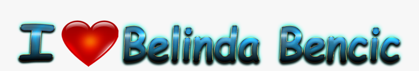 Belinda Bencic Heart Name Transparent Png - Heart, Png Download