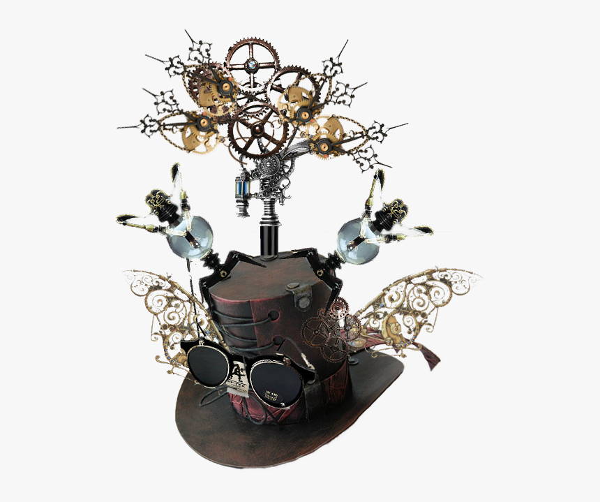 Steampunk-hat1 - Steampunk Cane, HD Png Download
