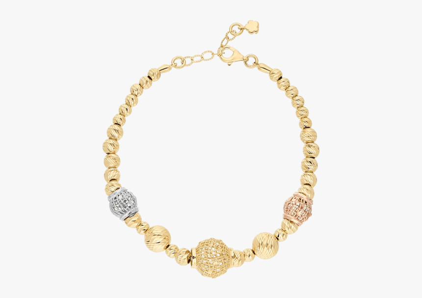 Colorful Filigree Orb Set, Tricolor Gold - צמידים עם חריטה, HD Png Download