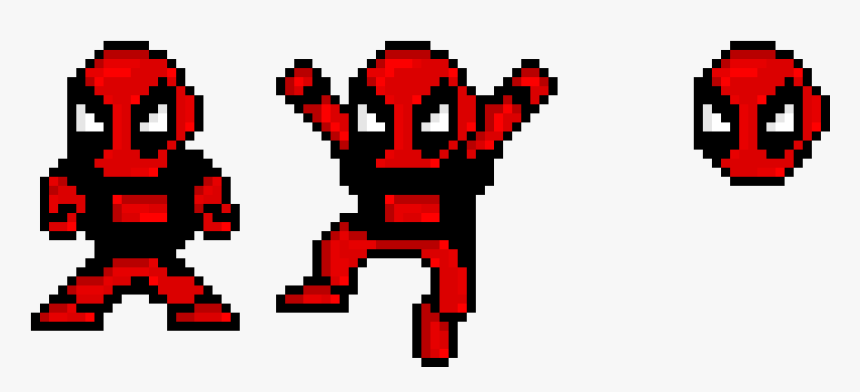Deadpool Pixel Art Sprite, HD Png Download