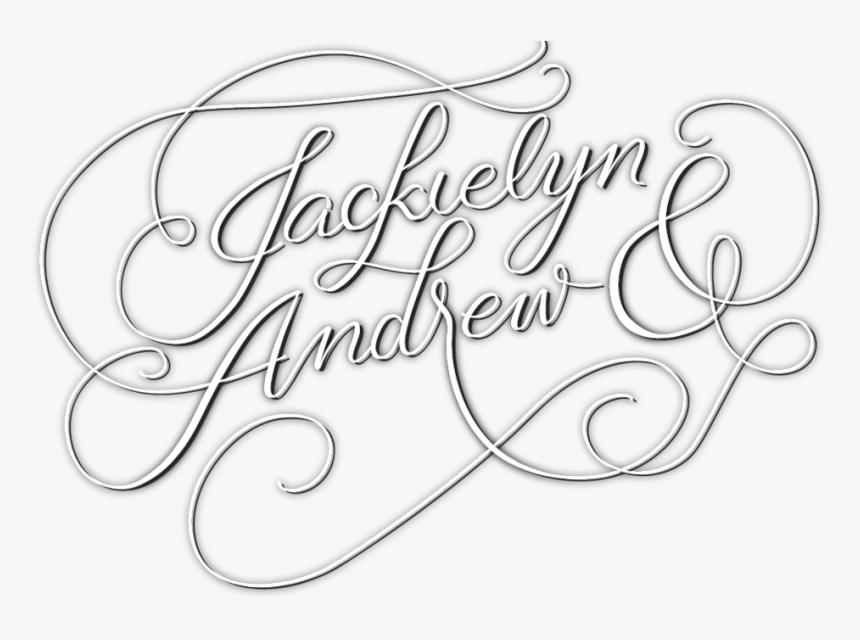 Geofilter Jackielynandandrew - Calligraphy, HD Png Download
