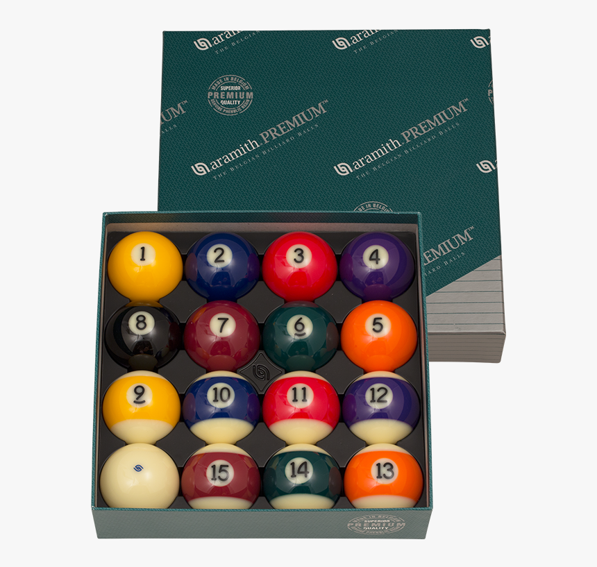Aramith Tournament Belgian Billiard Ball Set Duramith, HD Png Download