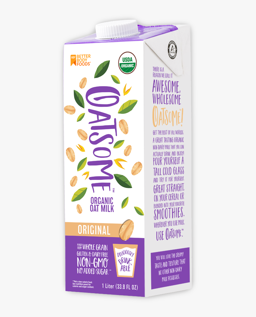 Oatsome Oat Milk, HD Png Download