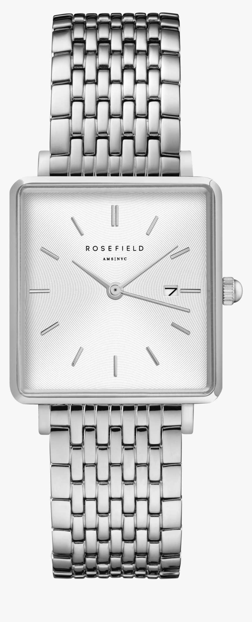 The Boxy White Sunray Steel Silver - Rosefield Qwsr Q18, HD Png Download