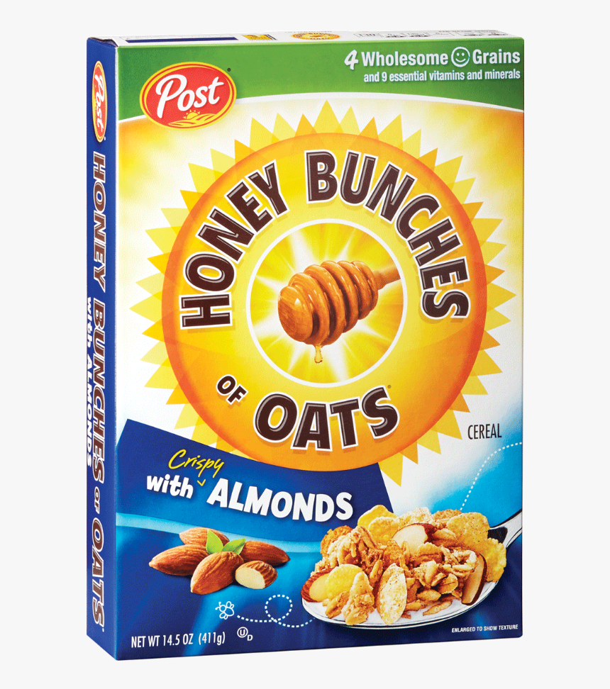 Post Cereal Png - Honey Bunches Of Almond Post Cereal, Transparent Png