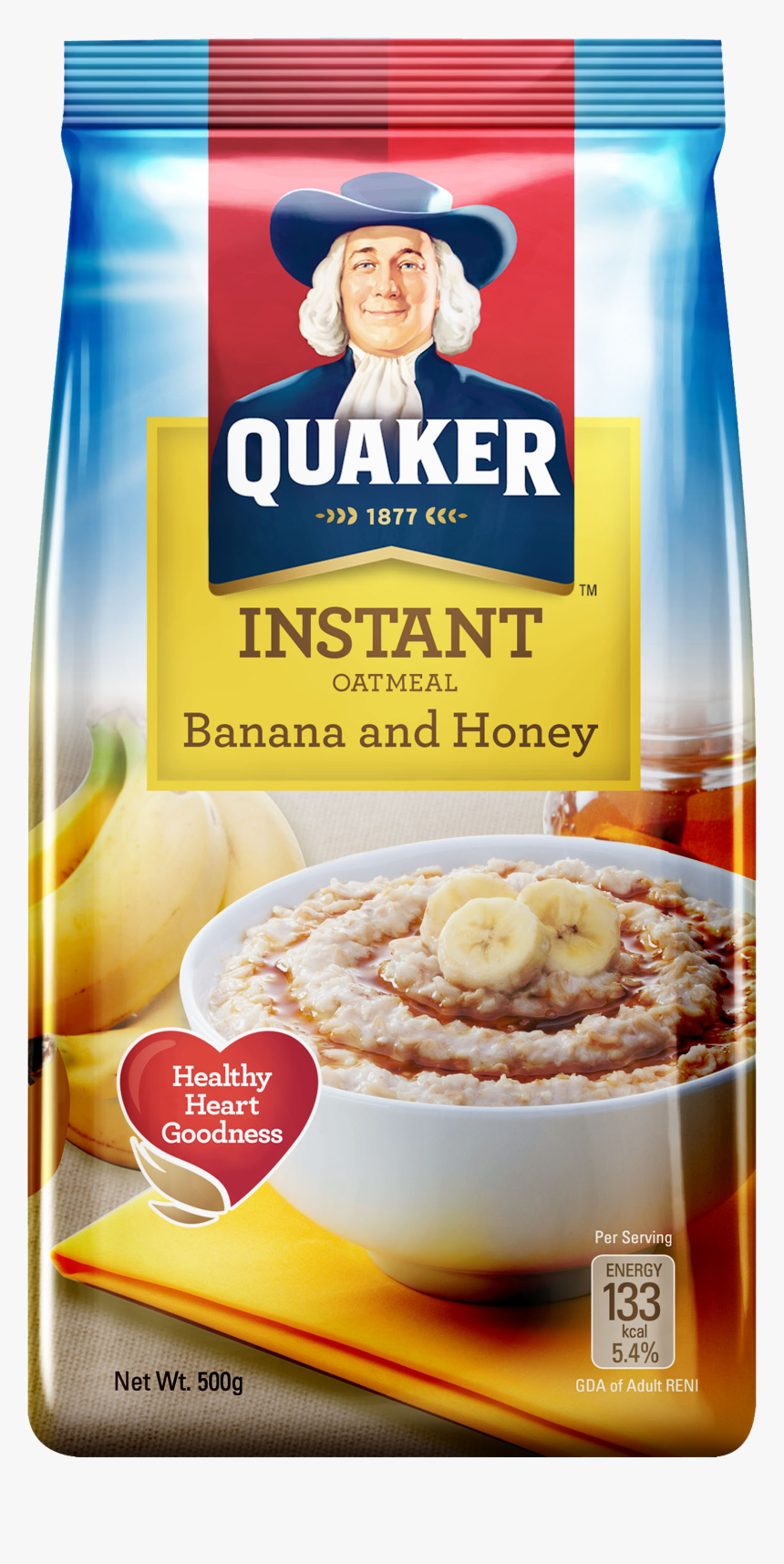 Bananas Oats And Honey Png - Quaker Oats Banana And Honey, Transparent Png