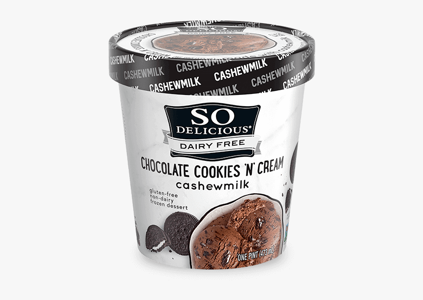 Chocolate Cookies N - So Delicious Cashew Milk Cookies And Cream, HD Png Download