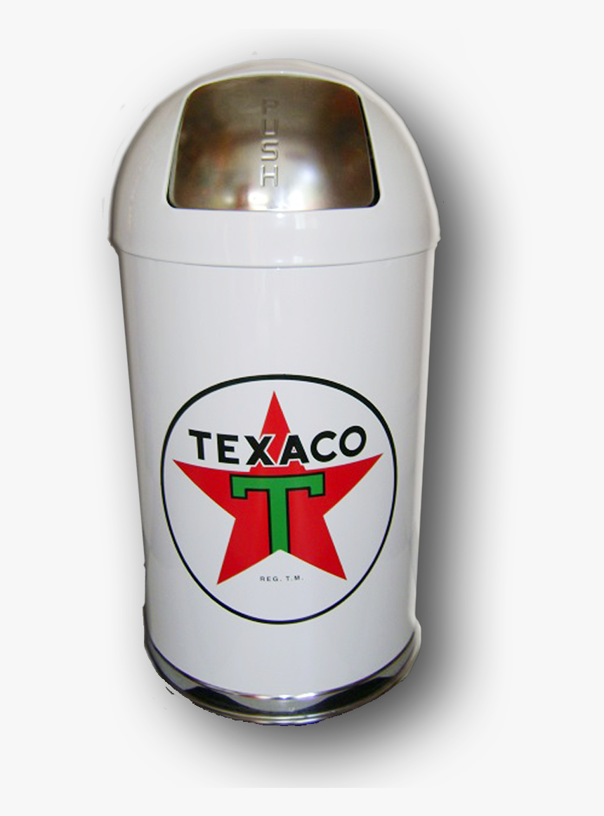 Bullet Trash Can Texaco White - Texaco, HD Png Download