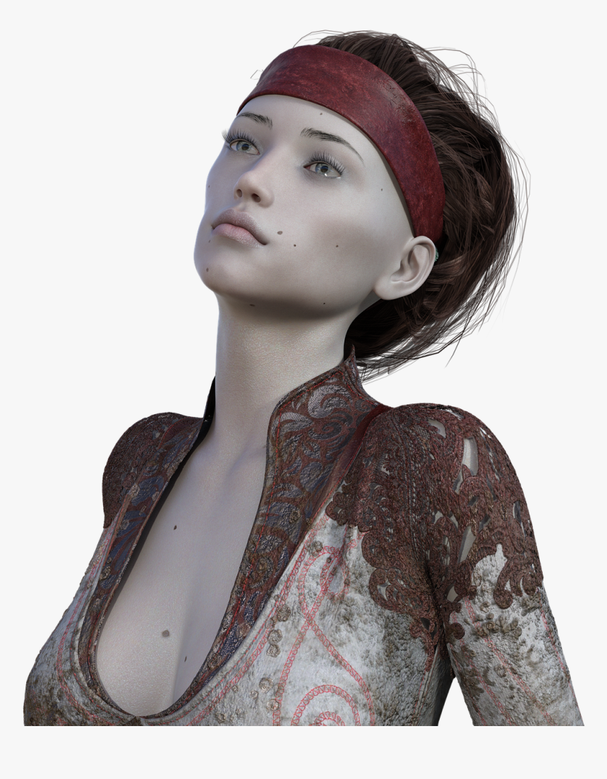 Woman Hairstyle Portrait Free Photo - Girl, HD Png Download